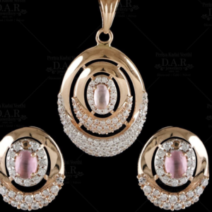 rose gold pendant set